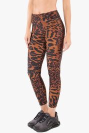 Koral Activewear Drive Brown Cheetara High Rise Legging