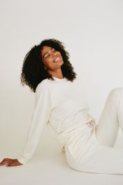 Vitamin A EcoSoft Ecru Cora Crewneck