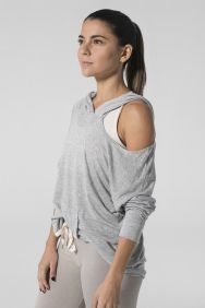 925fit Heather Grey From The Hoodie Top