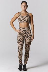 925fit Zebra Camel Hi Standards Legging
