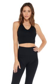 Electric Yoga Black Elle Long Bra