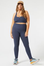 L*Space Active Slate Hot To Trot Ribbed Leggings