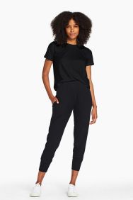 Vitamin A Organic Rib Black West Pant